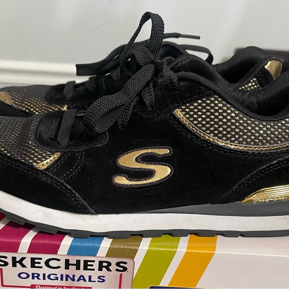 Skechers Originals Black with Gold Accents